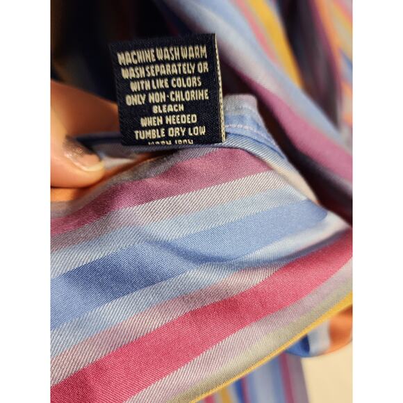 ROBERT GRAHAM 3XLB Long Sleeve Multicolored Dress Shirt - Picture 9 of 9